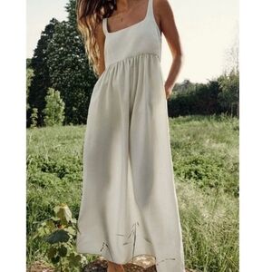 [Zara] Linen Sleeveless Midi Dress